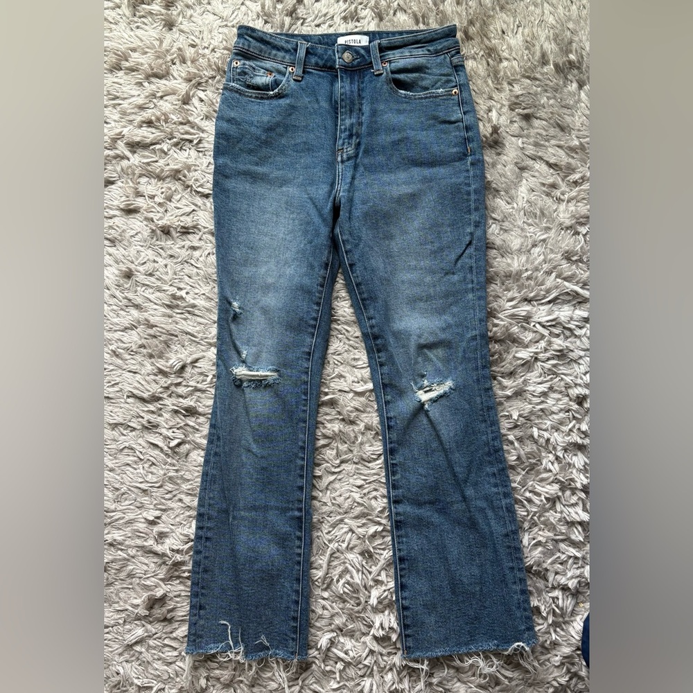 Pistola high rise cropped jeans size 25